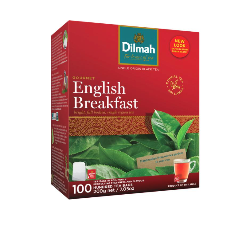 Dilmah English Breakfast Tea Bags - Pack of 100