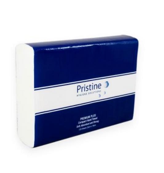 Pristine Premium Plus Compact Hand Towel 120 Sheet