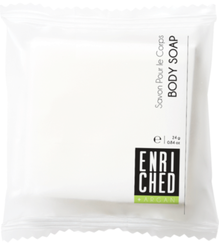 Concept Amenities Enriched Sachet Wrapped Cut Bar 24g - Carton of 300