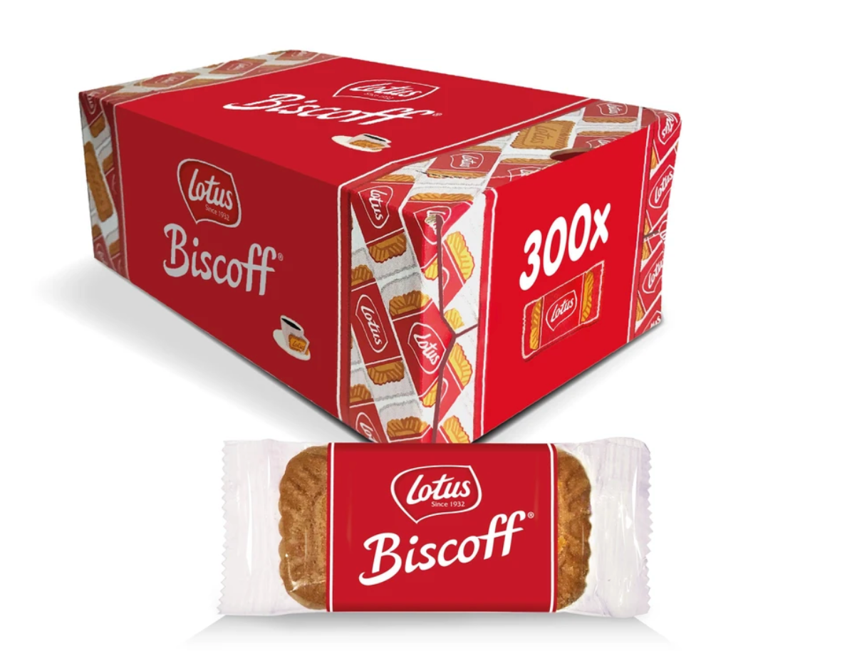 Lotus Biscoff Caramelised Biscuit Portion Control - Carton of 300