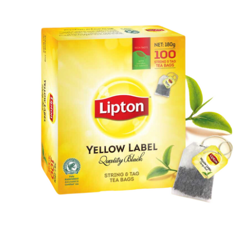 Lipton Black Tea Bags - Pack of 100