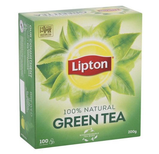 Lipton Green Tea Bags - Pack of 100