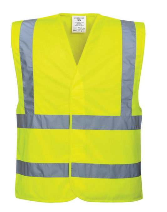 Prime Mover Portwest C470 Hi-Vis Band Brace Vest Yellow L - XL