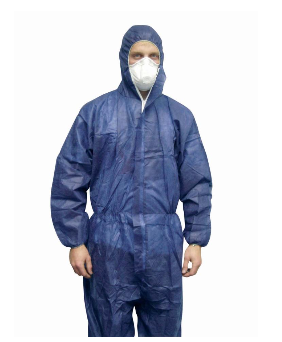 ATS Disposable Coveralls Poly Blue Size Extra Large - Each