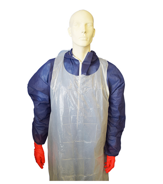 Medi-Pak Mediflex Ldpe Plastic Apron 1450mm White Box Of 100