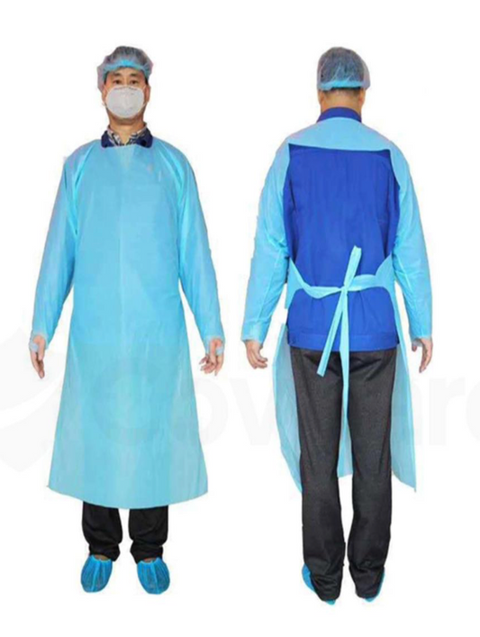 Disposable Isolation Gowns ISO001 Non Sterile PE Blue Bag 10