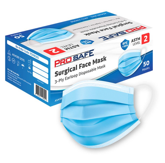 ProSafe Disposable Surgical Face Mask 3-Ply Pack 50