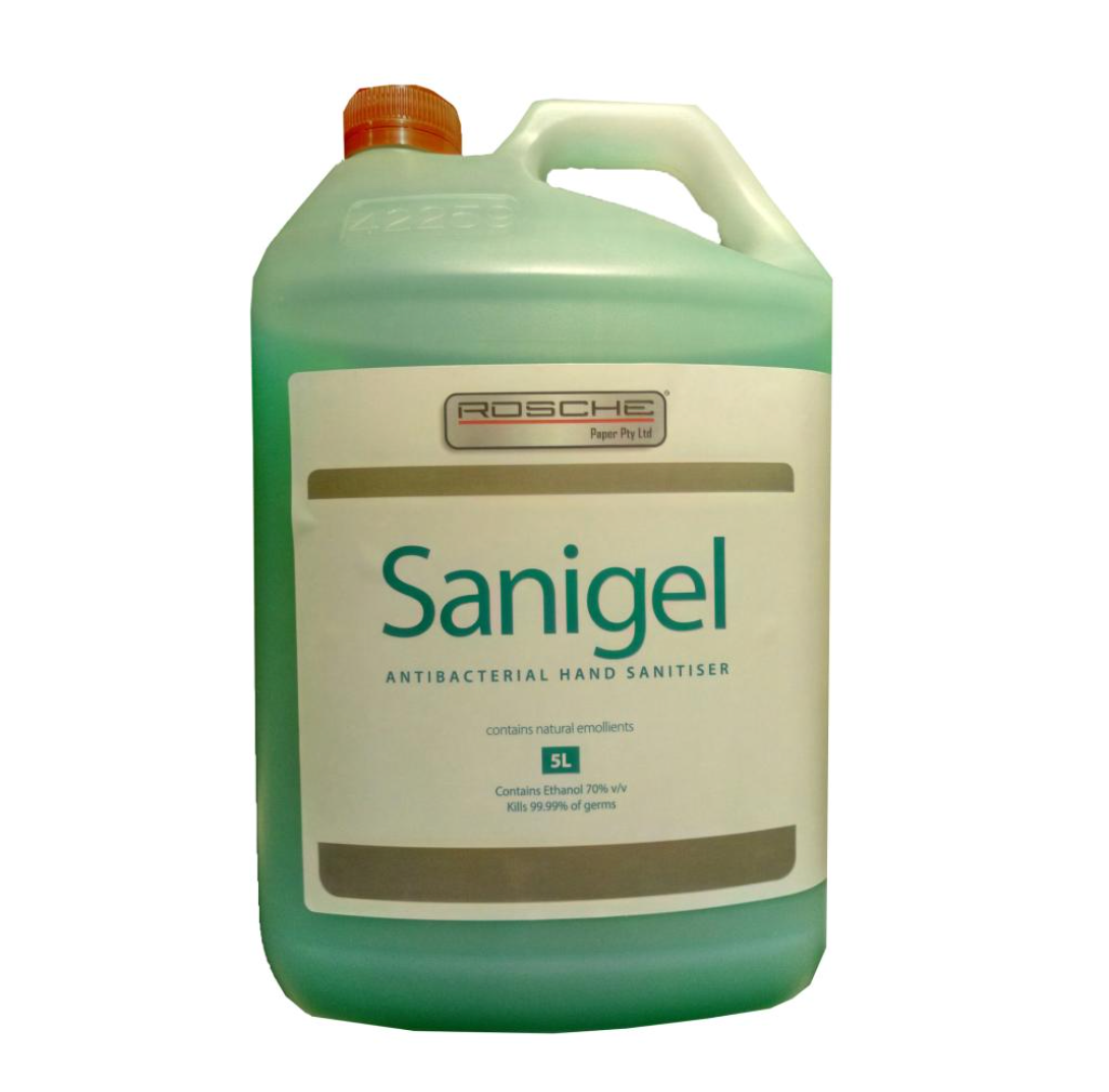 Rosche Sanigel Antibacterial Hand Sanitiser 5L Refill Bottle