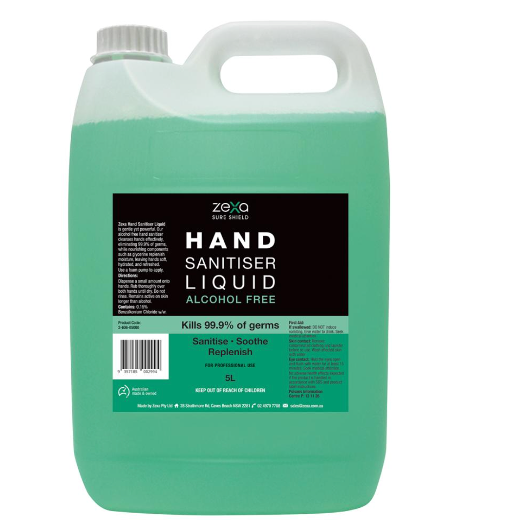 Zexa SS Hand Sanitiser 5L