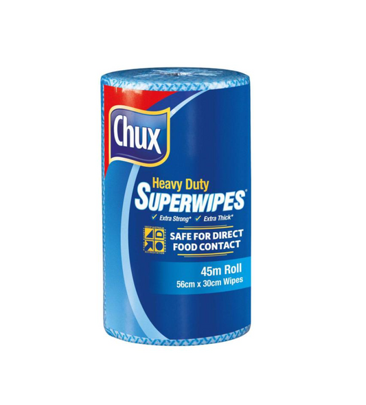 Edco Merriwipe Cleaning Cloth Super Heavy Duty 45m Blue - roll 1