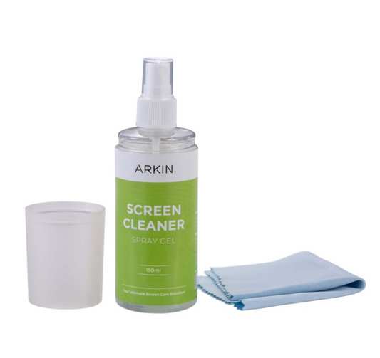 Arkin Screen Cleaning Kit 150ml Microfiber Cloth Included - Each