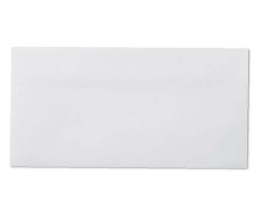 DL Plainface Wallet Press Seal Envelope White 110 x 220mm Box 500