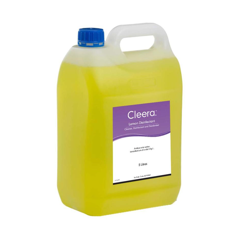 Cleera Commercial Grade Lemon Disinfectant 5L