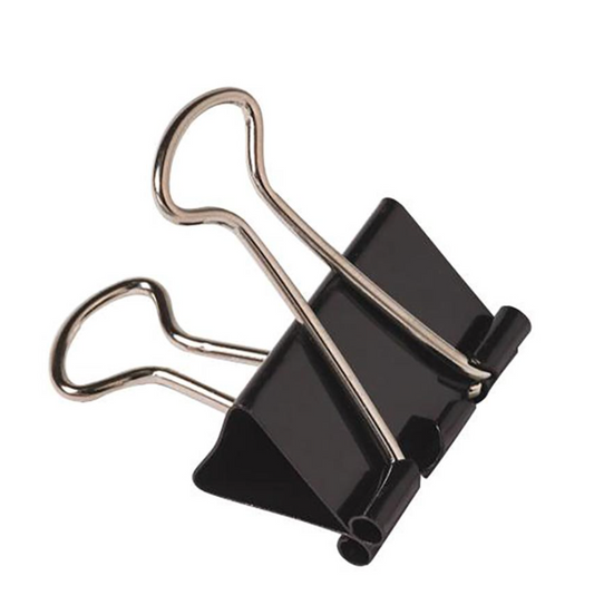 Foldback Clips 25mm Black Box 12