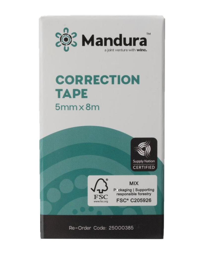 Correction Tapes 5mm x 8m Box 12