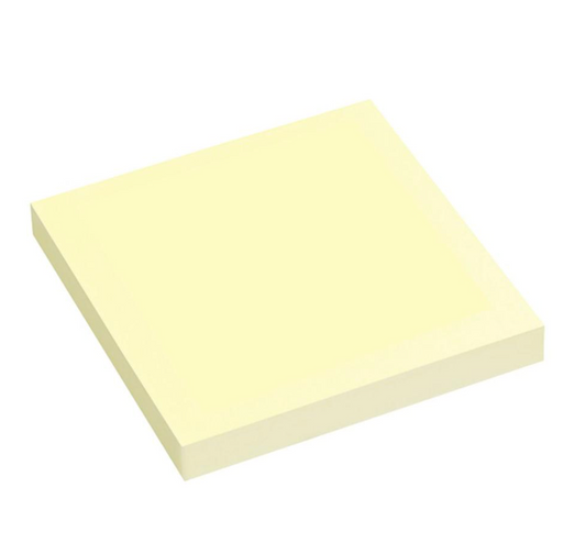 Self-Stick Removable Notes 76 x 76mm Yellow Pack 12