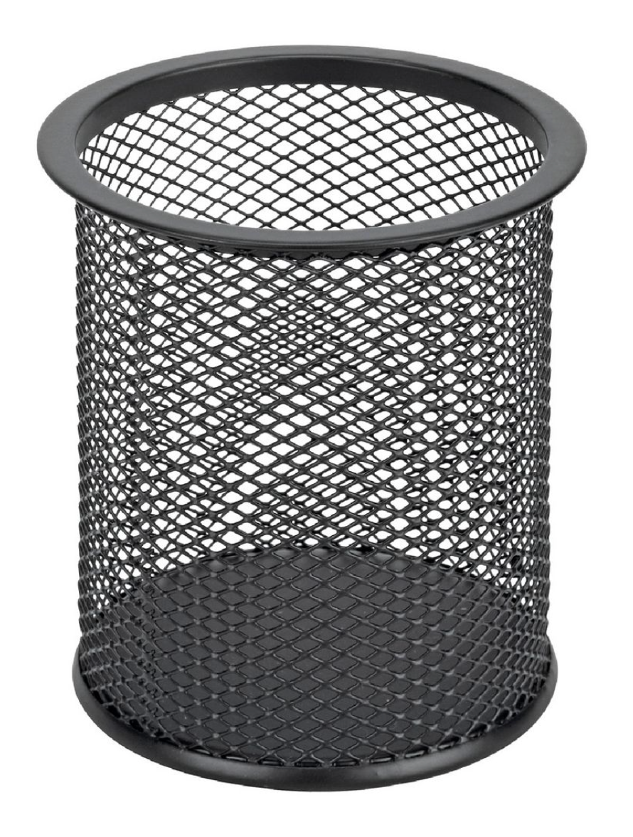 Esselte Metal Mesh Pencil Cup Black - Each