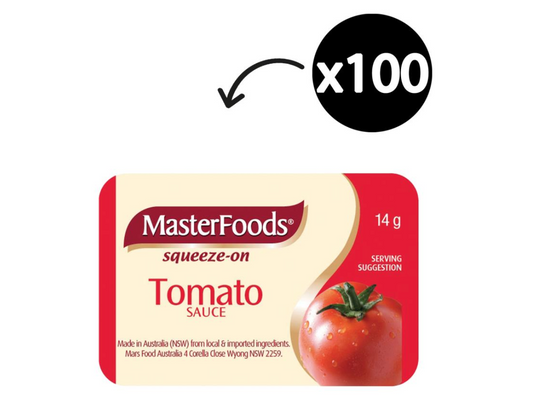 Masterfoods Tomato Sauce Portion Control 14g Carton 100