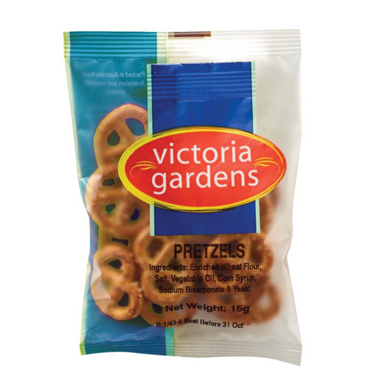 Victoria Gardens Pretzels Snack Portion Control 15g Carton 100