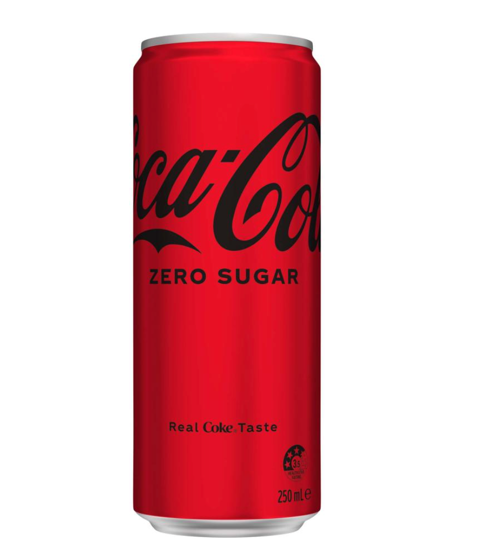 Coca-Cola Zero Sugar 250ml Can Carton 24