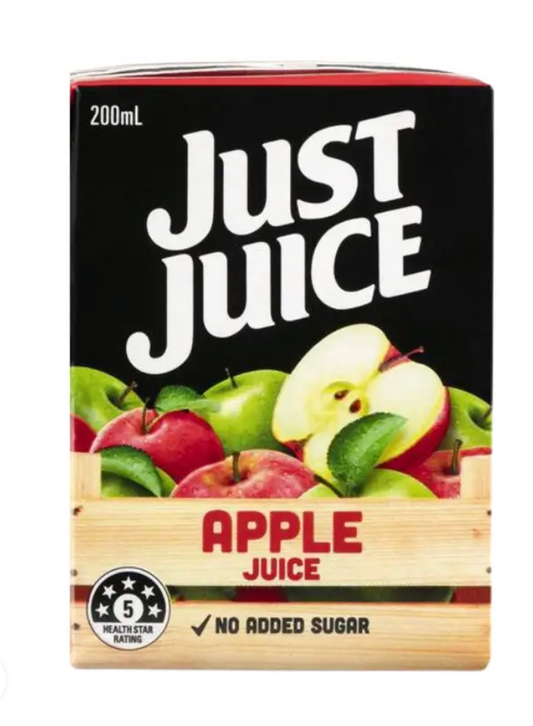 Apple Juice 200ml Poppers Carton 24